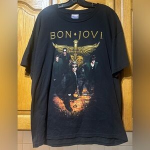 2011 Bon Jovi Live Tour Band Concert T-Shirt Men’s XL EUC